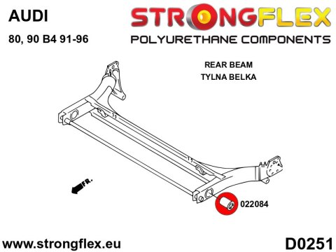 Tuleja belki tylnej - Audi 80 / 90 / S2 / RS2