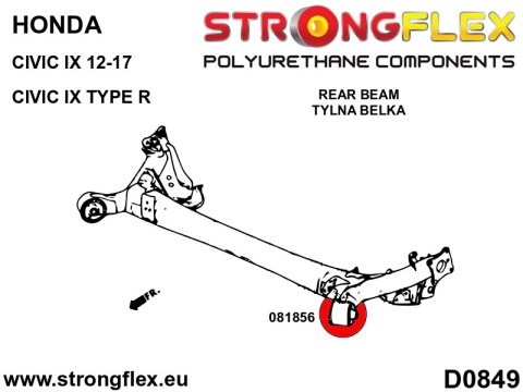 Tuleja belki tylnej SPORT - Honda Civic