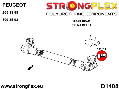 Tuleja belki tylnej SPORT - Peugeot 309