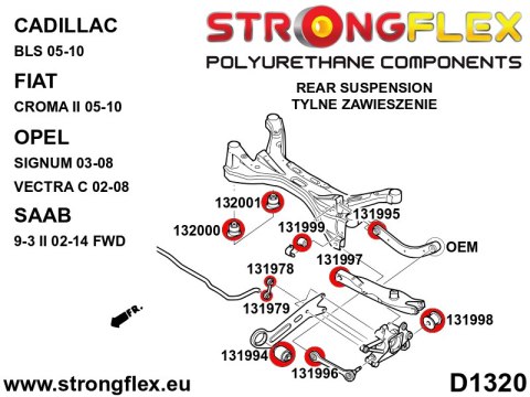 Tuleja łącznika stabilizatora tylnego - Fiat Croma