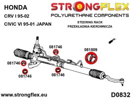 Tuleja - obejma przekładni kierowniczej SPORT - Honda Civic