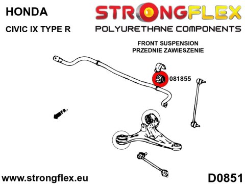 Tuleja stabilizatora przedniego SPORT - Honda Civic