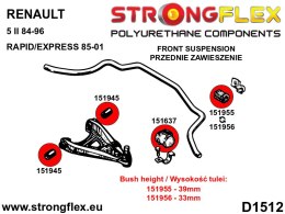 Tuleja stabilizatora przedniego (wys. 39mm) - Renault Rapid / Extra / Express (85-02)