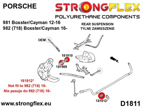 Tuleja stabilizatora tylnego SPORT - Porsche 911