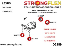Tuleja tylnego dyferencjału - tylna - Lexus GS / GS F