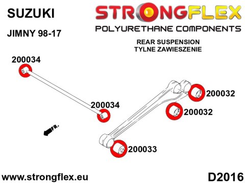 Tuleja wahacza - mocowanie nadwozia SPORT - Suzuki Jimny (98-17)