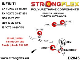 Tuleja wahacza przedniego - przednia SPORT - Infiniti Q50 (13-20) V37