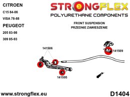 Tuleja wahacza przedniego - wewnętrzna SPORT - Citroën C15 (84-06)