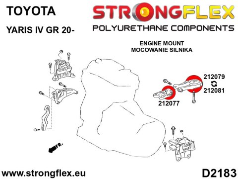 Wkładka poduszki silnika SPORT - Toyota Yaris