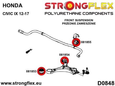 Zestaw przedniego zawieszenia SPORT - Honda Civic
