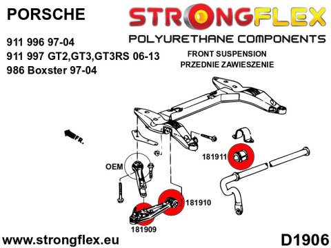 Zestaw przedniego zawieszenia SPORT - Porsche 911