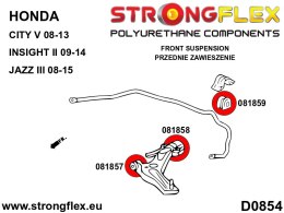 Zestaw przedniego zawieszenia i tylnej belki SPORT - Honda Jazz