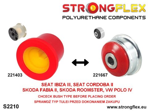 Zestaw przedniego zawieszenia i tylnej belki SPORT - Seat Ibiza