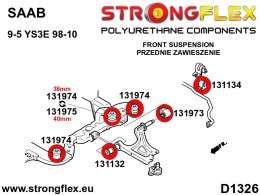 Zestaw tulei przedniego wózka SPORT - Saab 9-5
