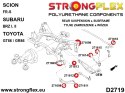 Zestaw tulei tylnego wózka - Subaru BRZ