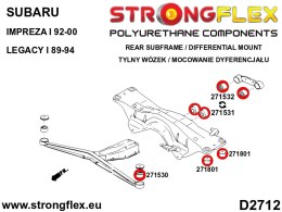 Zestaw tulei tylnego wózka - Subaru Forester