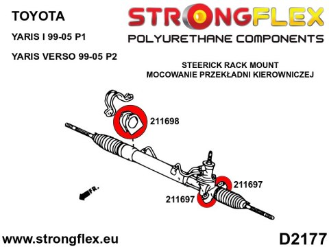 Obejma przekładni kierowniczej SPORT - Toyota Yaris