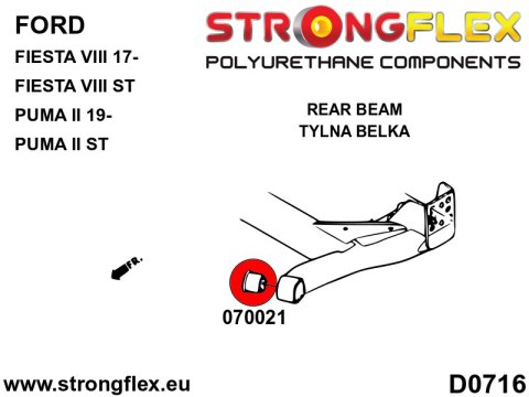 Tuleja belki tylnej - Ford Fiesta
