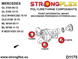 Tuleja przedniego i tylnego dyferencjału SPORT - Mercedes Klasa R (05-12) W251/V251