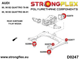 Tuleja przedniego i tylnego wózka - wewnętrzna SPORT - Audi 80 / 90 / S2 / RS2