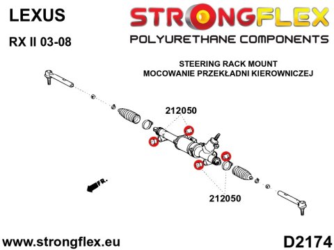 Tuleja przekładni kierowniczej - Lexus RX