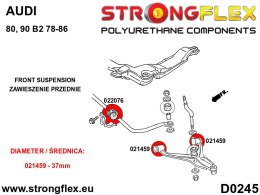Tuleja stabilizatora przedniego - Audi 80 / 90 / S2 / RS2