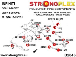 Tuleja tylnego dyferencjału - tylna SPORT - Infiniti M / Q70 (10-19) Y51