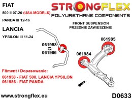 Tuleja wahacza przedniego - przednia SPORT - Fiat 500