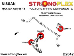 Tuleja wahacza przedniego - przednia SPORT - Nissan Maxima