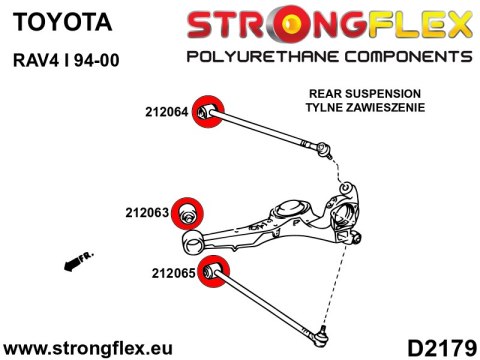 Tuleja wahacza tylnego górnego SPORT - Toyota RAV4