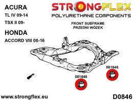 Zestaw tulei przedniego wózka SPORT - Honda Accord