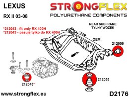 Zestaw tulei tylnego wózka SPORT - Lexus RX