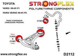 Zestaw zawieszenia przedniego - Toyota Yaris