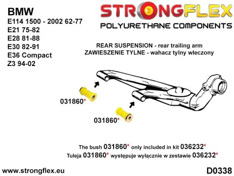 Zestaw zawieszenia tylnego SPORT - BMW Seria 3