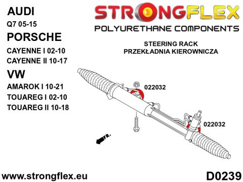 Tuleja przekładni kierowniczej - Audi Q7 / SQ7