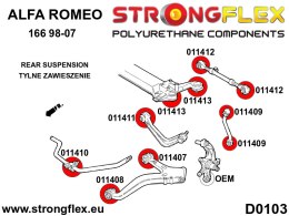 Tuleja tylnego drążka SPORT - Alfa Romeo 166 (99-07) type 936