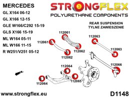 Tuleja tylnego drążka SPORT - Mercedes Klasa R (05-12) W251/V251