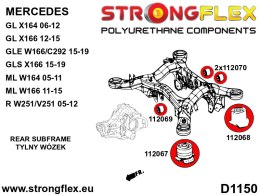 Tuleja tylnego wózka - tylna SPORT - Mercedes Klasa R (05-12) W251/V251