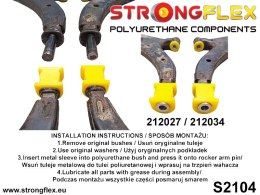 Tuleja wahacza przedniego - tylna - Toyota Sera (90-95) EXY1