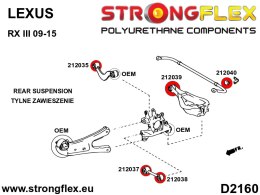 Tuleja wahacza tylnego górnego - wewnętrzna SPORT - Lexus RX