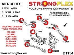 Tuleja wahacza tylnego górnego - zewnętrzna SPORT - Mercedes Klasa E