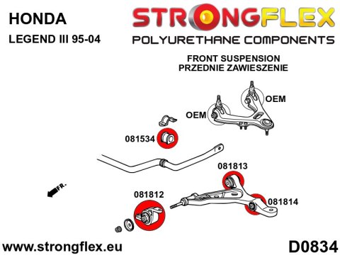 Kompletny zestaw zawieszenia - Honda Legend