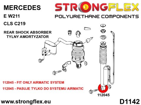 Tuleja amortyzatora tylnego SPORT - Mercedes Klasa E