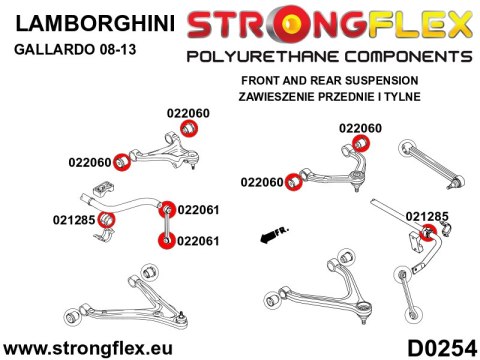 Tuleja łącznika stabilizatora przedniego SPORT - Audi R8