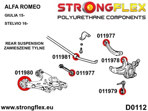 Tuleja stabilizatora tylnego SPORT - Alfa Romeo Stelvio (16-)