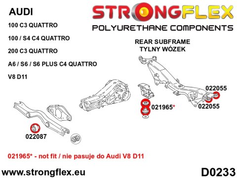 Tuleja tylnego wózka - Audi A6 / S6 / RS6