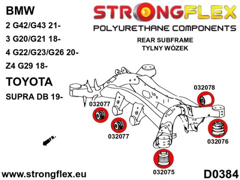 Tuleja tylnego wózka - tylna - Toyota Supra