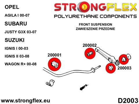 Tuleja wahacza przedniego - wewnętrzna - Suzuki Ignis