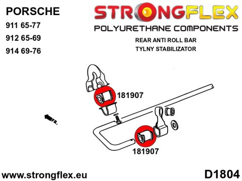Tuleja stabilizatora tylnego SPORT - Porsche 911