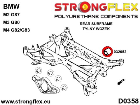 Tuleja tylnego dyferencjału - tylna SPORT - BMW Seria 3